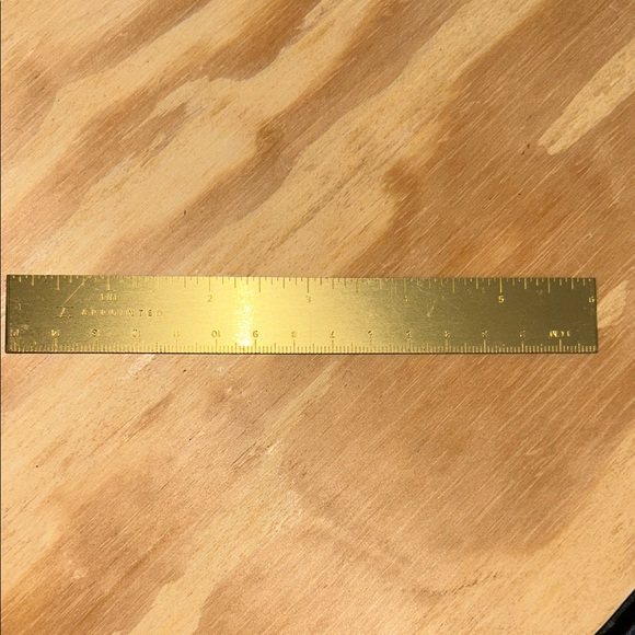 Appointd Classic Brass Ruler - Picture 3 of 5